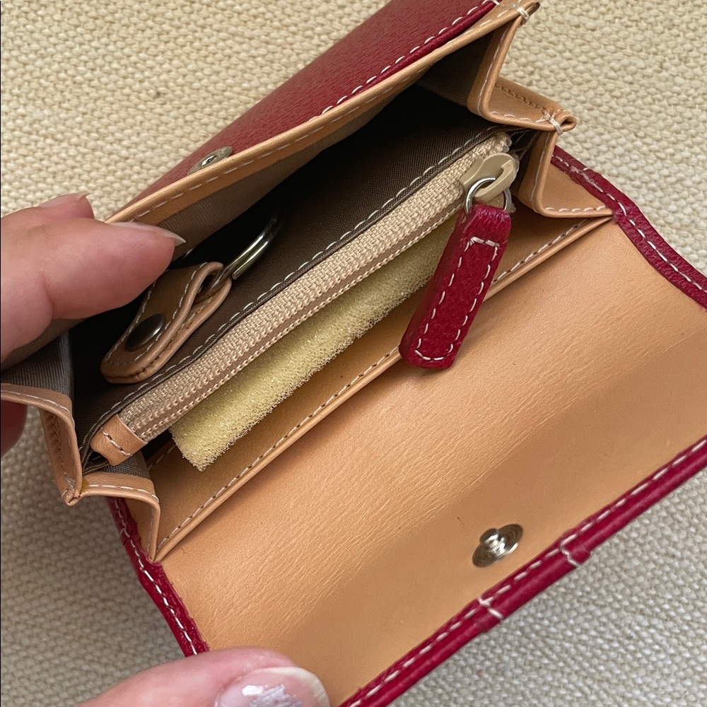 Red Leather Wallet - Picture 3 of 3
